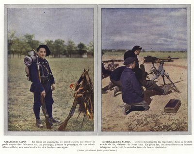 Alpejski Łowca, Alpejskie Strzelcy autorstwa Jules Gervais Courtellemont