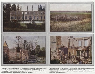 Chateau de Chapelaine, Gourgancon, Normee, Gourgancon autorstwa Jules Gervais Courtellemont