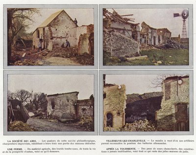 Towarzystwo Przyjaciół, Villeneuve-lez-Charleville, Farma, po zamieszaniu autorstwa Jules Gervais Courtellemont