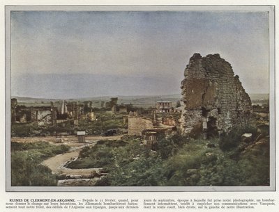 Ruiny Clermont-En-Argonne autorstwa Jules Gervais Courtellemont