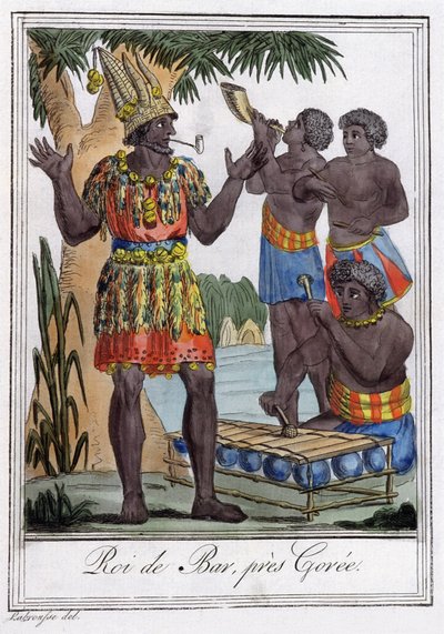 King of Bar, wyspa Goree, Senegal autorstwa Jules Grasset de Saint Sauveur