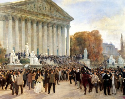 Proklamacja III Republiki w Paryżu, 4 września autorstwa Jules and Guiaud Jacques Didier