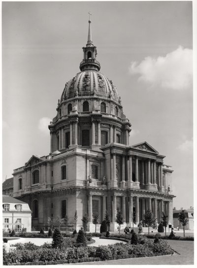 Fasada kościoła św. Ludwika, Dome des Invalides, 1679-1706 autorstwa Jules Hardouin Mansart