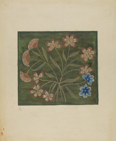 Haftowana narzuta, ok. 1936. autorstwa Jules Lefevere