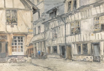 Widok na Rue de Lamitie autorstwa Jules Lessore