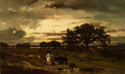 zachód słońca autorstwa Jules Louis Dupré