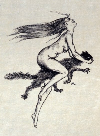 Ilustracja z książki "A Rebours" autorstwa Jorisa-Karla Huysmansa autorstwa Jules Marie Auguste Leroux