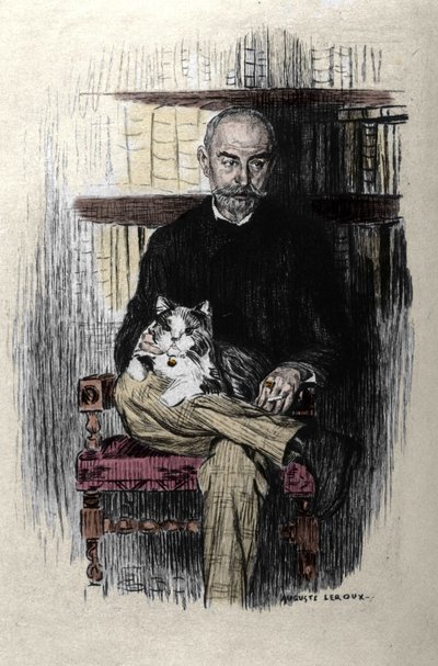 Portret Jorisa Karla Huysmansa (1848-1907), pisarza i krytyka literackiego. Rysunek autorstwa Auguste