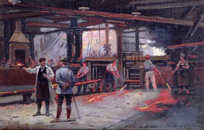 Fabryka wojenna w St. Roch autorstwa Jules Monge