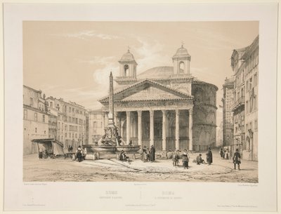 Rzym, Panteon d autorstwa Jules Monthelier
