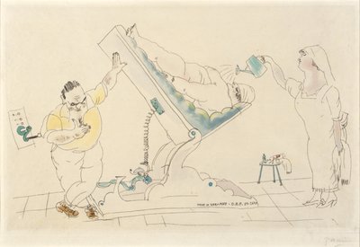 Salon piękności - "oszczędny" autorstwa Jules Pascin