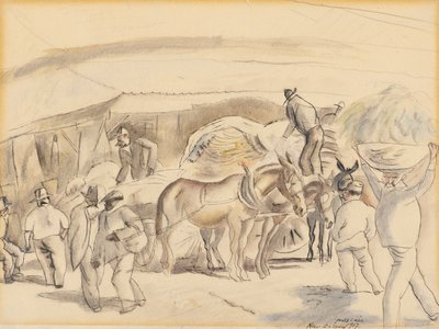 Kombajny, 1917 (wc na papierze) autorstwa Jules Pascin
