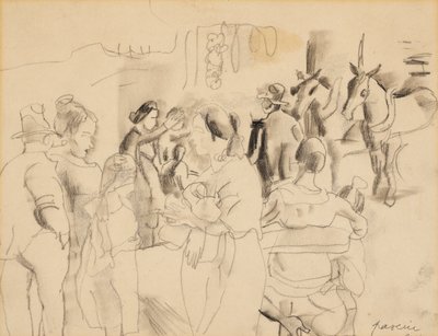 Scena uliczna, Nowy Jork autorstwa Jules Pascin