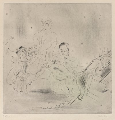 Wyrok Salomona autorstwa Jules Pascin