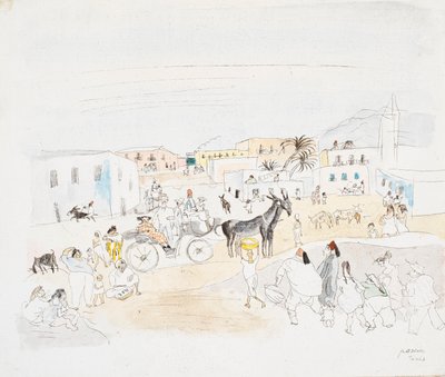 Tunis (wc na papierze) autorstwa Jules Pascin