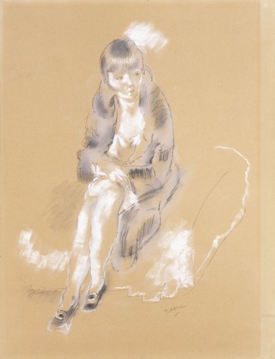 Siedząca kobieta, autorstwa Jules Pascin