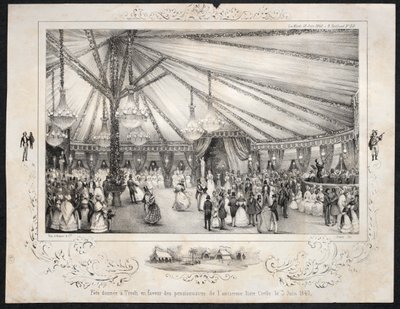 Impreza wydana w Tivoli na rzecz mieszkańców starej listy cywilnej 3 czerwca 1840 r. autorstwa Jules Platier