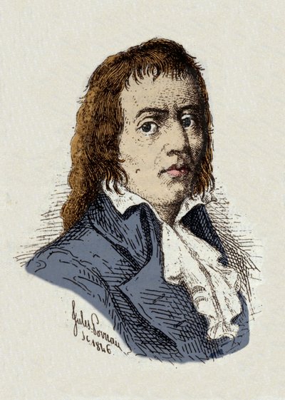 Rewolucja Francuska: „Portret Francois Babeufa dit Gracchus (1760-1797) Rewolucjonista” rysunek Julesa Porreau autorstwa Jules Porreau