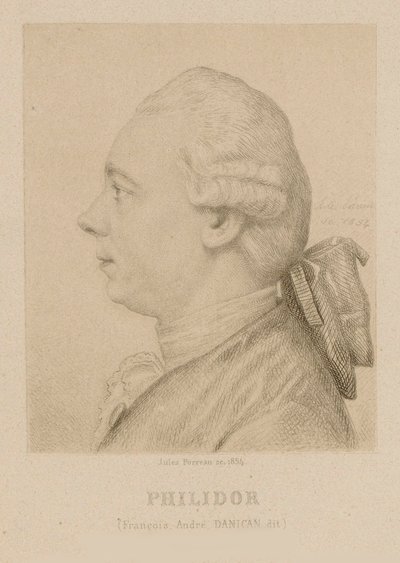Portret François-André Danicana Filidora 1726-1795. autorstwa Jules Porreau