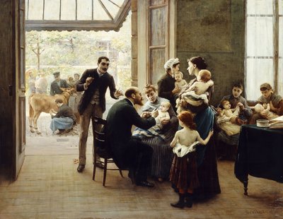 Hołd dla Ludwika Pasteura; Hołd dla Ludwika Pasteura, autorstwa Jules Scalbert