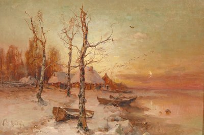 Krajobraz, 1912 autorstwa Juli Julievich Klever