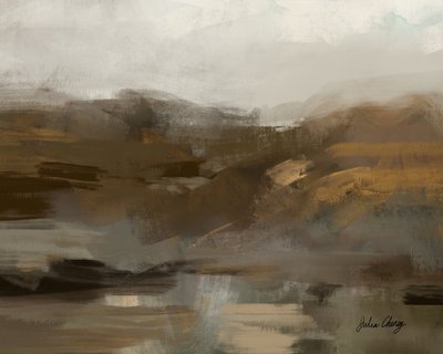 Krajobraz w Misty Mountain autorstwa Julia Cheney