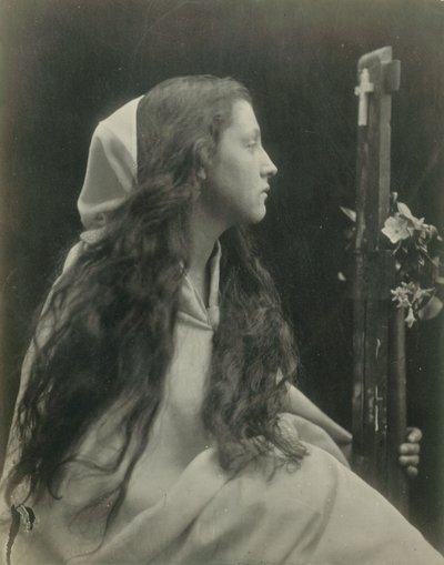 („Dama z krucyfiksem”) Mary Ann Hillier autorstwa Julia Margaret Cameron