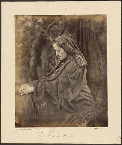Lady Elcho jako Cumeańska Sybilla autorstwa Julia Margaret Cameron