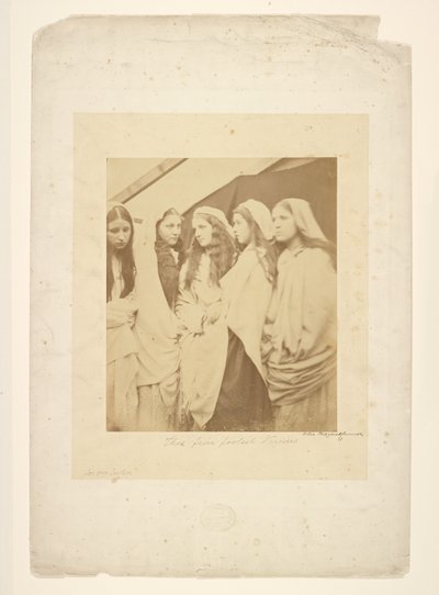 Pięć głupich dziewic autorstwa Julia Margaret Cameron