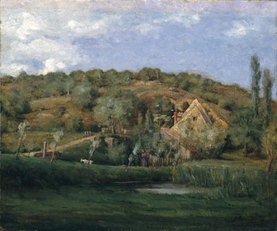 Francuska zagroda, 1878 autorstwa Julian Alden Weir