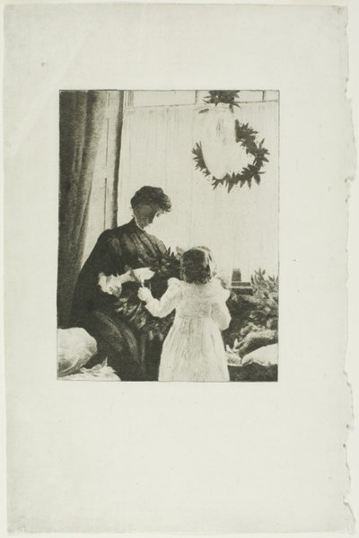 Świąteczna zieleń autorstwa Julian Alden Weir