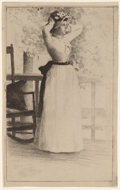 Portret panny Hoe autorstwa Julian Alden Weir