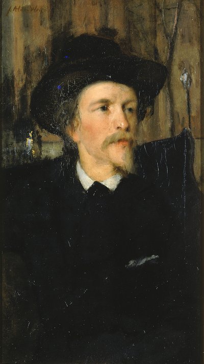 Portret Wyatta Eatona, ca. 1878. autorstwa Julian Alden Weir