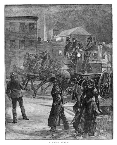 Alarm nocny, 1886. autorstwa Julian Ashton