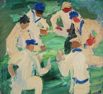 The Cricketers in the Park, Oxford (olej na pokładzie) autorstwa Julian Bailey
