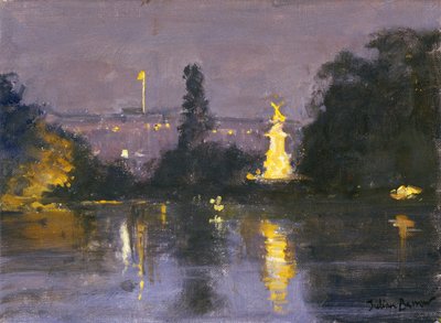Pałac Buckingham - Noc autorstwa Julian Barrow