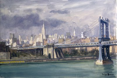 Most Manhattan, Nowy Jork, 1996 autorstwa Julian Barrow