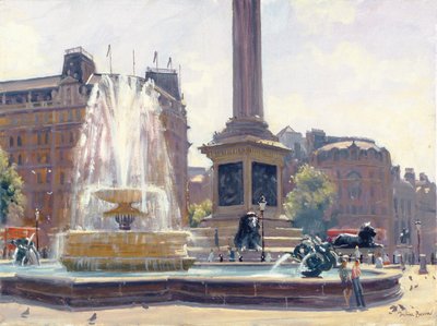 Trafalgar Square, Londyn autorstwa Julian Barrow