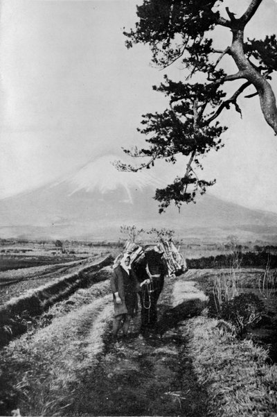 Chłopi z regionu Fuji nie z nazwy, ale tylko jako O Yama, Góra Honorowa, ok. 1900, autorstwa Julian Leonard Street