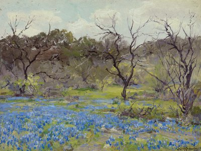 Wczesna wiosna — błękitne maski i mesquite autorstwa Julian Onderdonk