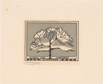 Januari (oryginalny tytuł na obiekcie) autorstwa Julie de Graag (signed by artist)