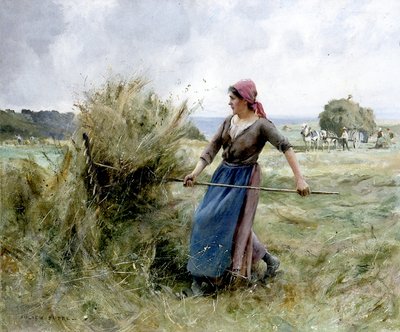 Sianokosy (olej na płótnie) autorstwa Julien Dupre