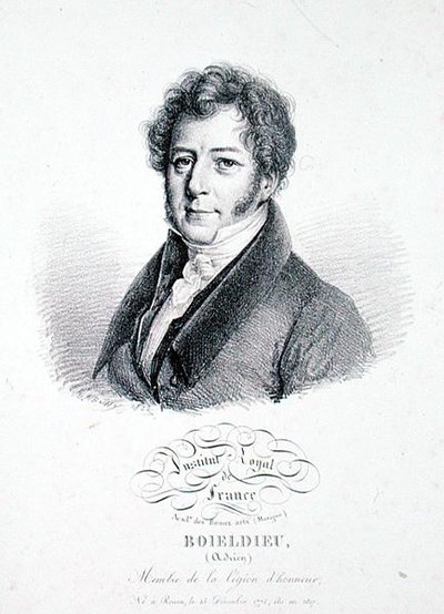 Francois Adrien Boieldieu (1775-1834) 1828 (lito) autorstwa Julien Leopold (after) Boilly