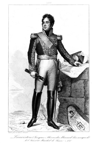 Jacques Lauriston 1768-1828, markiz Lauriston, 1839. autorstwa Julien Leopold Boilly