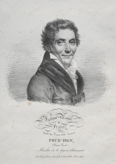 Pierre Paul Prudhon, 1820. autorstwa Julien Leopold Boilly