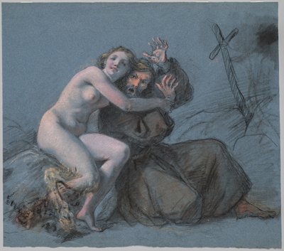 Kuszenie św. Antoniego autorstwa Julien Leopold Boilly