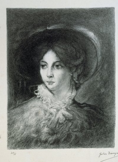 Portret George Sand. autorstwa Julien Tinayre