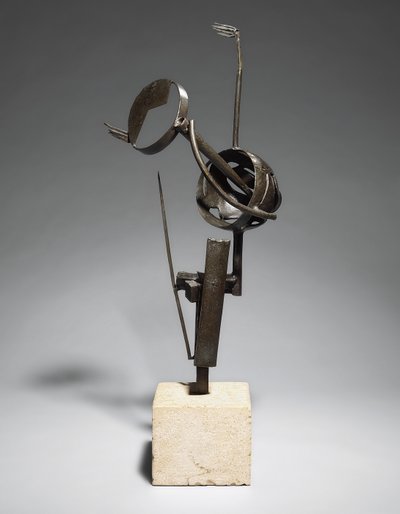 Sen (Pocałunek); Le reve (Le baiser), ok. 1934 (brąz z brązową patyną, baza) autorstwa Julio Gonzales