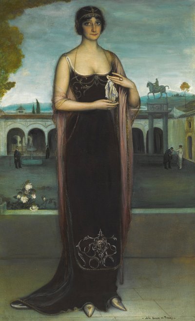 Portret Adeli Carboné 1890-1960, ok. 1930 r. 1911. autorstwa Julio Romero de Torres