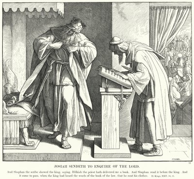 Josiah Sendeth, aby zapytać Pana (rycina) autorstwa Julius (after) Schnorr von Carolsfeld